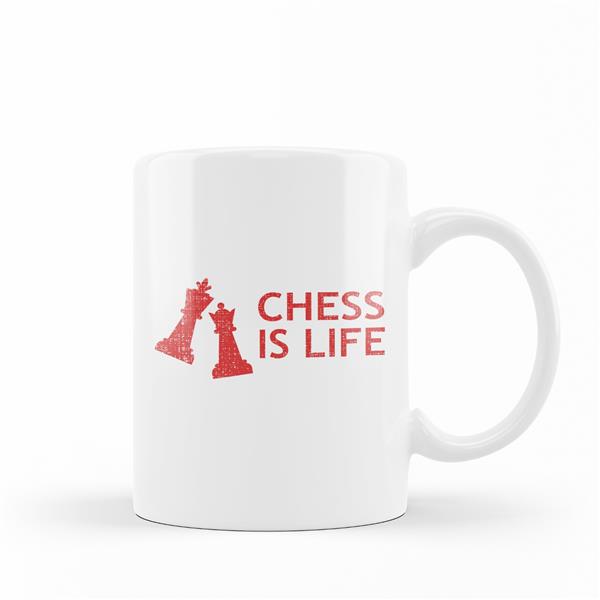 Porselen Kupa Bardak (chess is life)